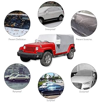ジープ　jeep JLラングラー　カバーライト　車体カバー Amazon.co.jp: JeCar for Jeep 車カバー 防水 車カバー 雪から